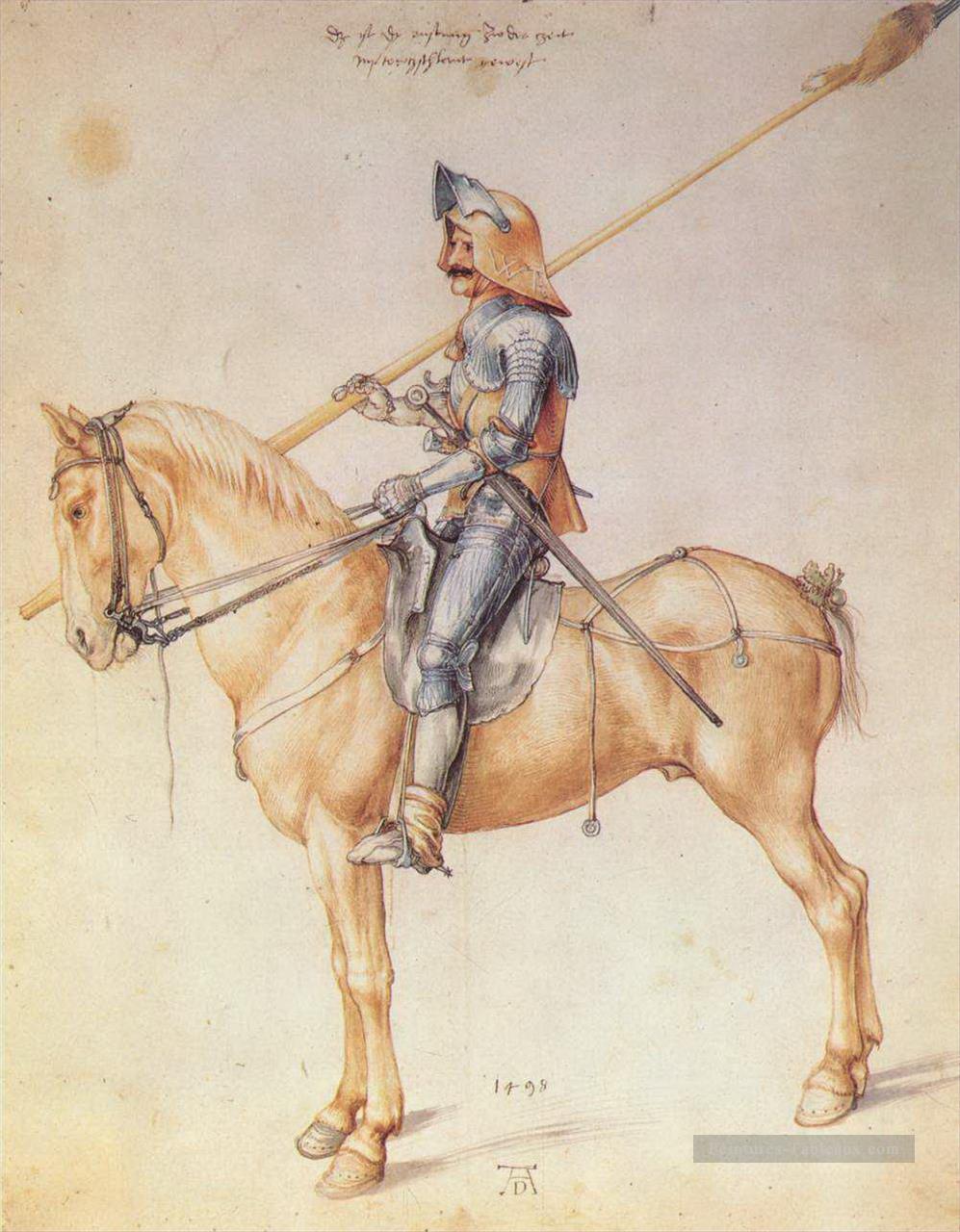 Chevalier à cheval Albrecht Dürer Peintures à l'huile